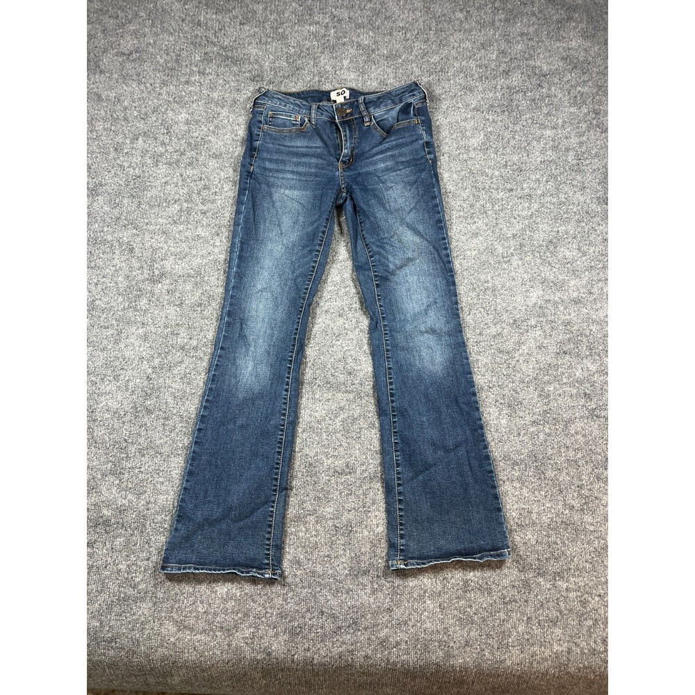 SO Goods For Life Bootcut Jeans Girls 5x27 Blue Cotton Mid Rise Medium Wash